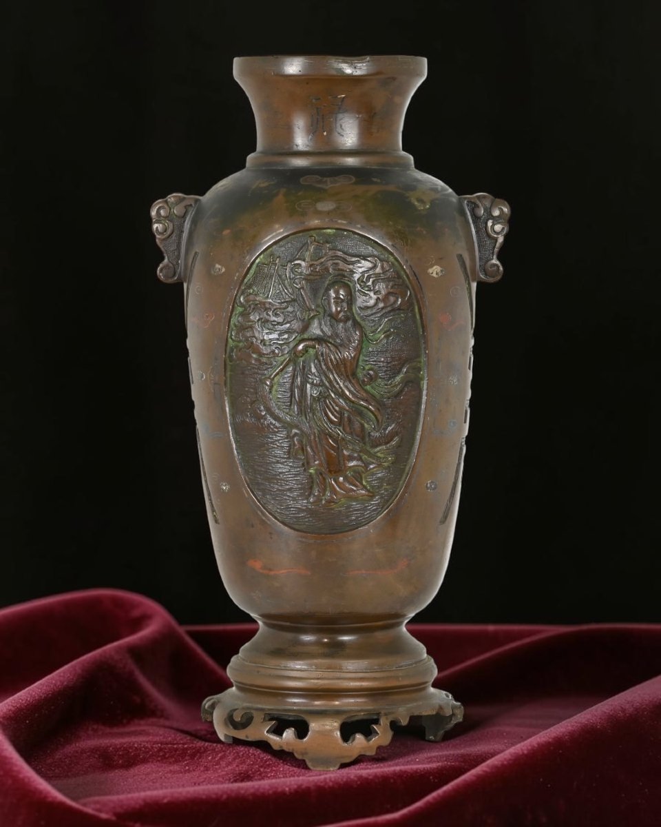 Vaso Giapponese Di Epoca Meiji - Giappone Fine XIX Secolo